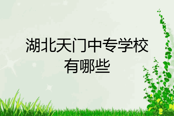 湖北天门中专学校有哪些