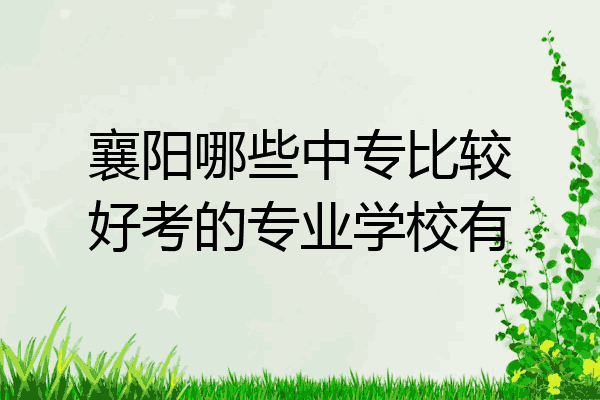 襄阳哪些中专比较好考的专业学校有