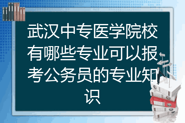 武汉中专医学院校有哪些专业可以报考公务员的专业知识