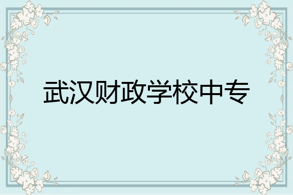 武汉财政学校中专