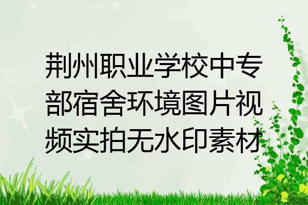 荆州职业学校中专部宿舍环境图片视频实拍无水印素材
