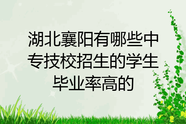 湖北襄阳有哪些中专技校招生的学生毕业率高的