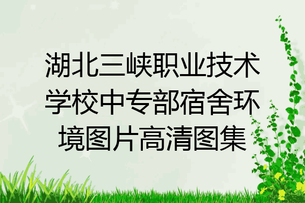湖北三峡职业技术学校中专部宿舍环境图片高清图集