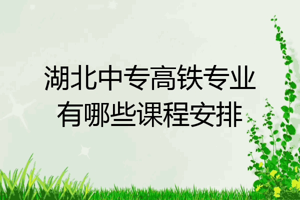 湖北中专高铁专业有哪些课程安排