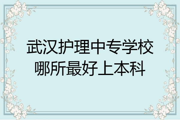 武汉护理中专学校哪所最好上本科