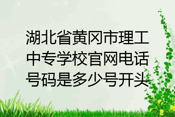 湖北省黄冈市理工中专学校官网电话号码是多少号开头