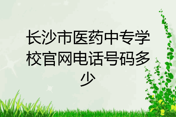长沙市医药中专学校官网电话号码多少