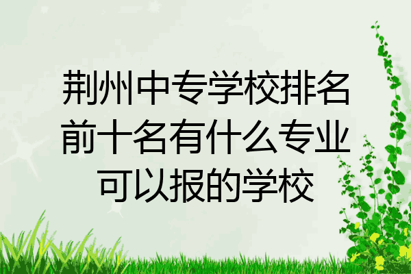 荆州中专学校排名前十名有什么专业可以报的学校