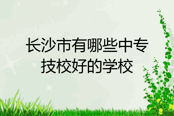 长沙市有哪些中专技校好的学校