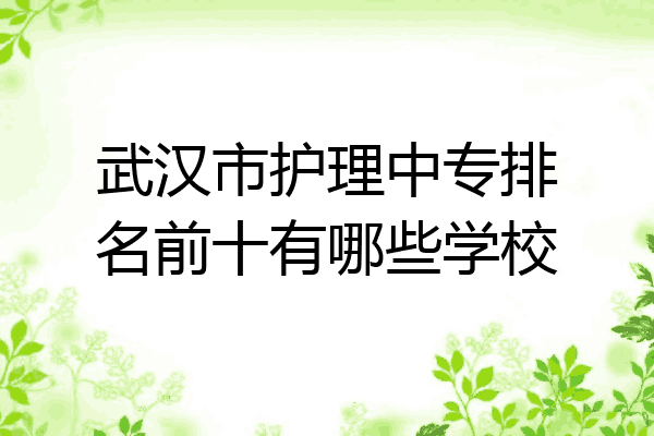 武汉市护理中专排名前十有哪些学校