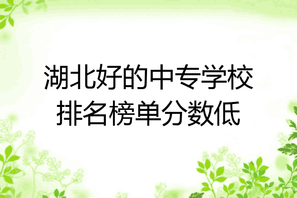 湖北好的中专学校排名榜单分数低