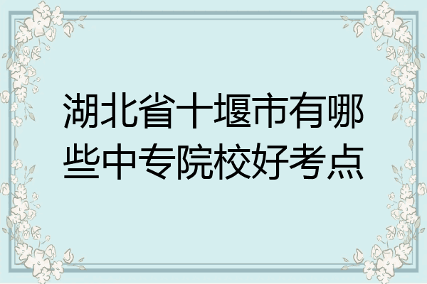 湖北省十堰市有哪些中专院校好考点