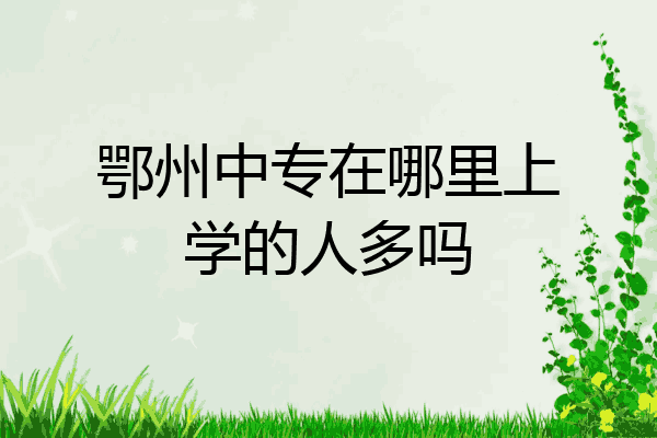 鄂州中专在哪里上学的人多吗