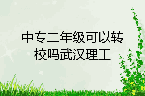 中专二年级可以转校吗武汉理工