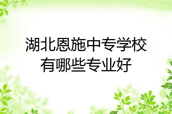 湖北恩施中专学校有哪些专业好