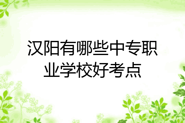 汉阳有哪些中专职业学校好考点