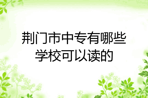 荆门市中专有哪些学校可以读的