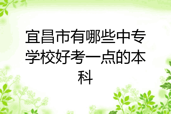 宜昌市有哪些中专学校好考一点的本科