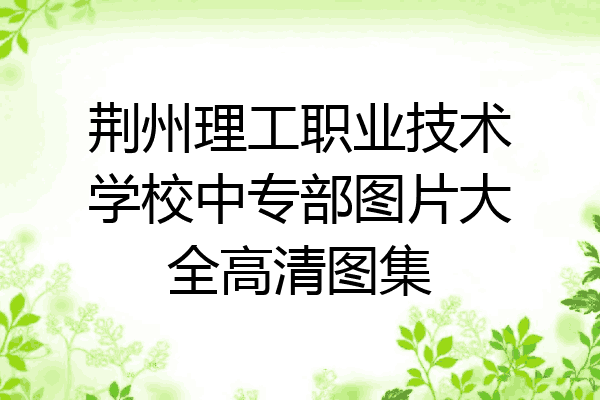 荆州理工职业技术学校中专部图片大全高清图集