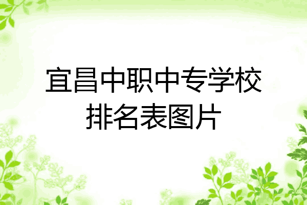 宜昌中职中专学校排名表图片