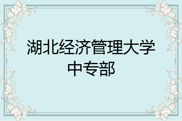 湖北经济管理大学中专部