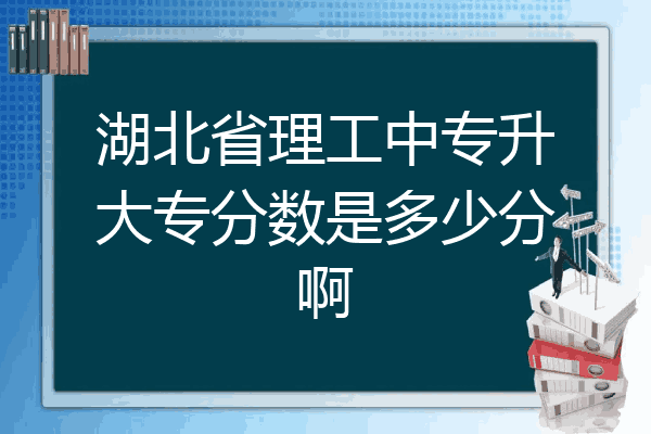 湖北省理工中专升大专分数是多少分啊