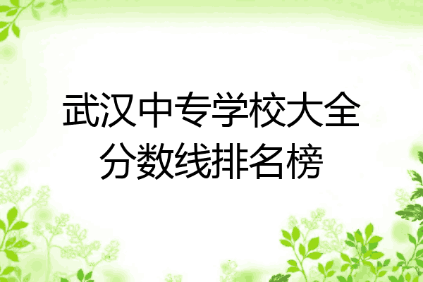 武汉中专学校大全分数线排名榜