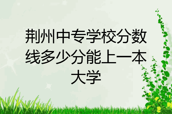 荆州中专学校分数线多少分能上一本大学