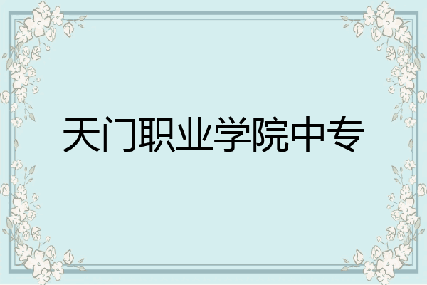 天门职业学院中专