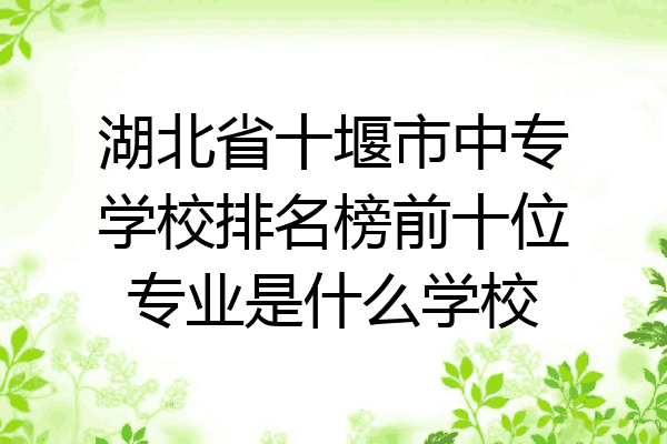湖北省十堰市中专学校排名榜前十位专业是什么学校
