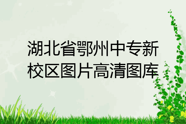 湖北省鄂州中专新校区图片高清图库