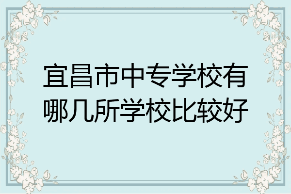 宜昌市中专学校有哪几所学校比较好