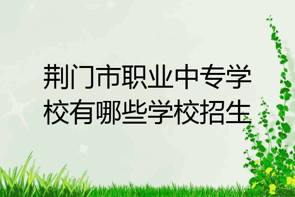 荆门市职业中专学校有哪些学校招生