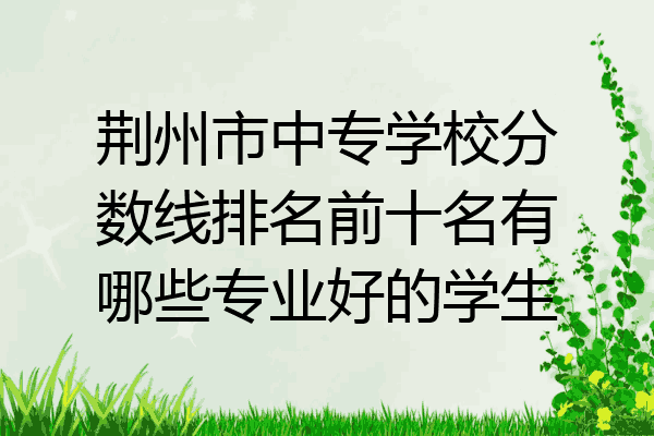 荆州市中专学校分数线排名前十名有哪些专业好的学生