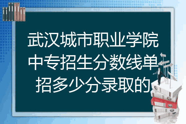 武汉城市职业学院中专招生分数线单招多少分录取的