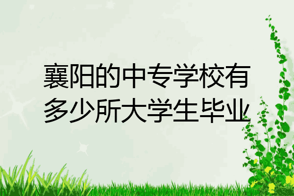 襄阳的中专学校有多少所大学生毕业