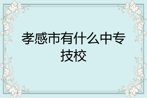 孝感市有什么中专技校