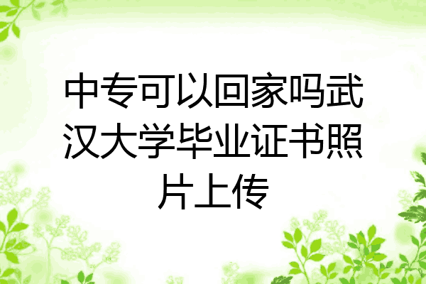 中专可以回家吗武汉大学毕业证书照片上传