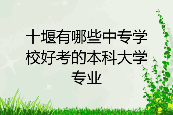 十堰有哪些中专学校好考的本科大学专业