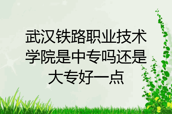 武汉铁路职业技术学院是中专吗还是大专好一点