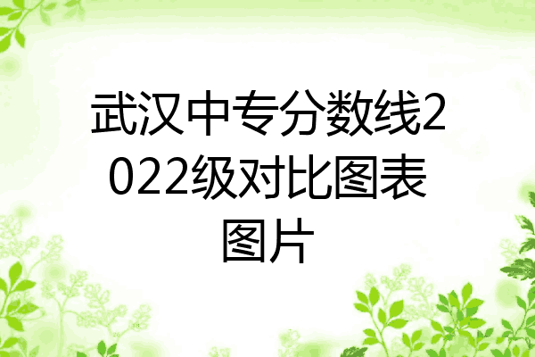 武汉中专分数线2022级对比图表图片