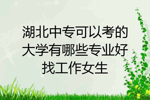 湖北中专可以考的大学有哪些专业好找工作女生