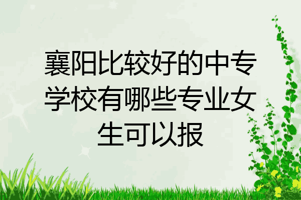 襄阳比较好的中专学校有哪些专业女生可以报