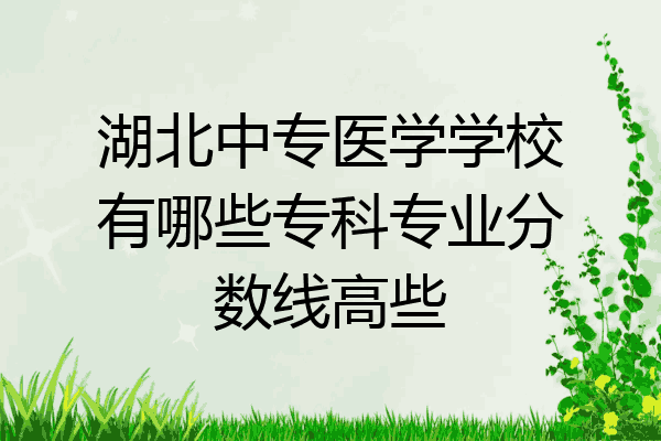 湖北中专医学学校有哪些专科专业分数线高些