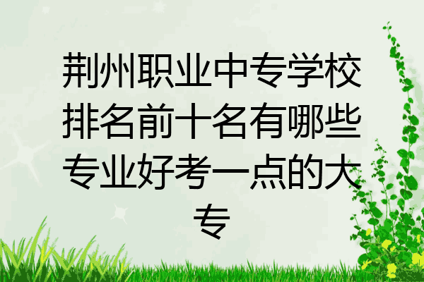 荆州职业中专学校排名前十名有哪些专业好考一点的大专