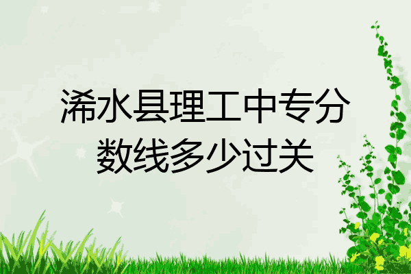 浠水县理工中专分数线多少过关