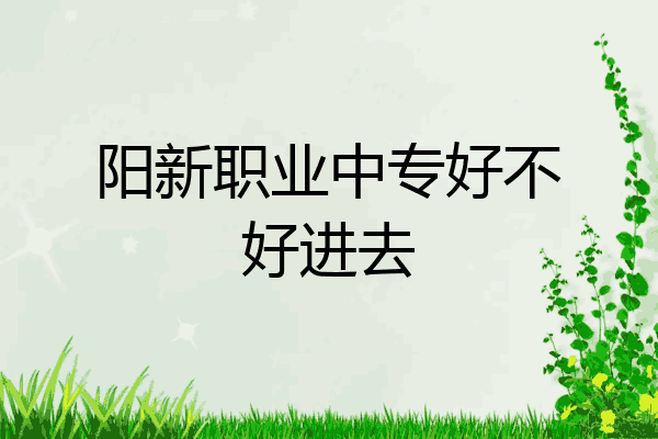 阳新职业中专好不好进去