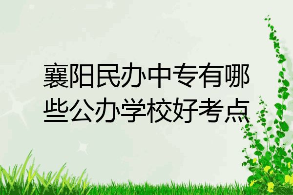 襄阳民办中专有哪些公办学校好考点