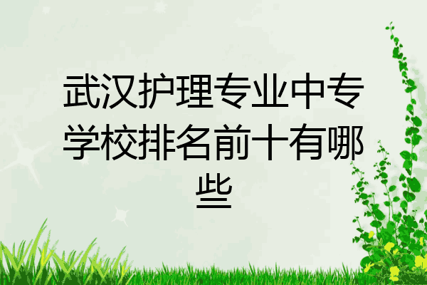 武汉护理专业中专学校排名前十有哪些