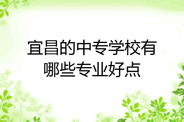 宜昌的中专学校有哪些专业好点